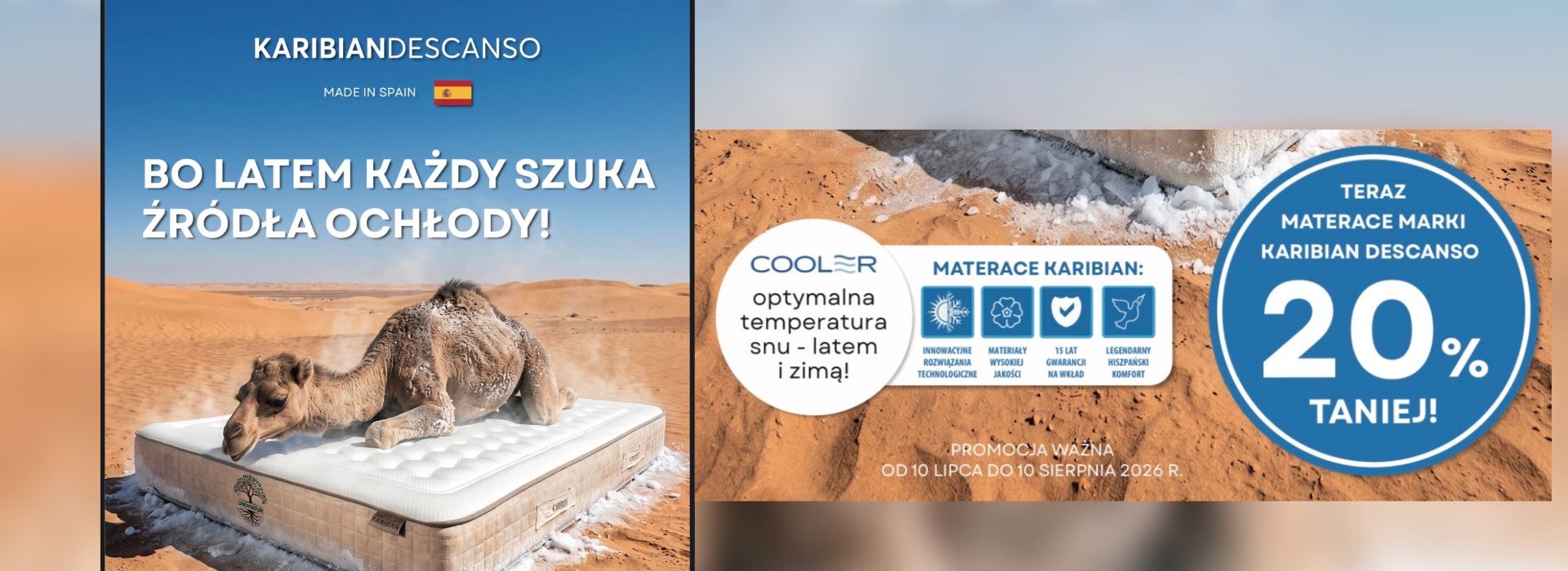 promocja materace KARIBIAN